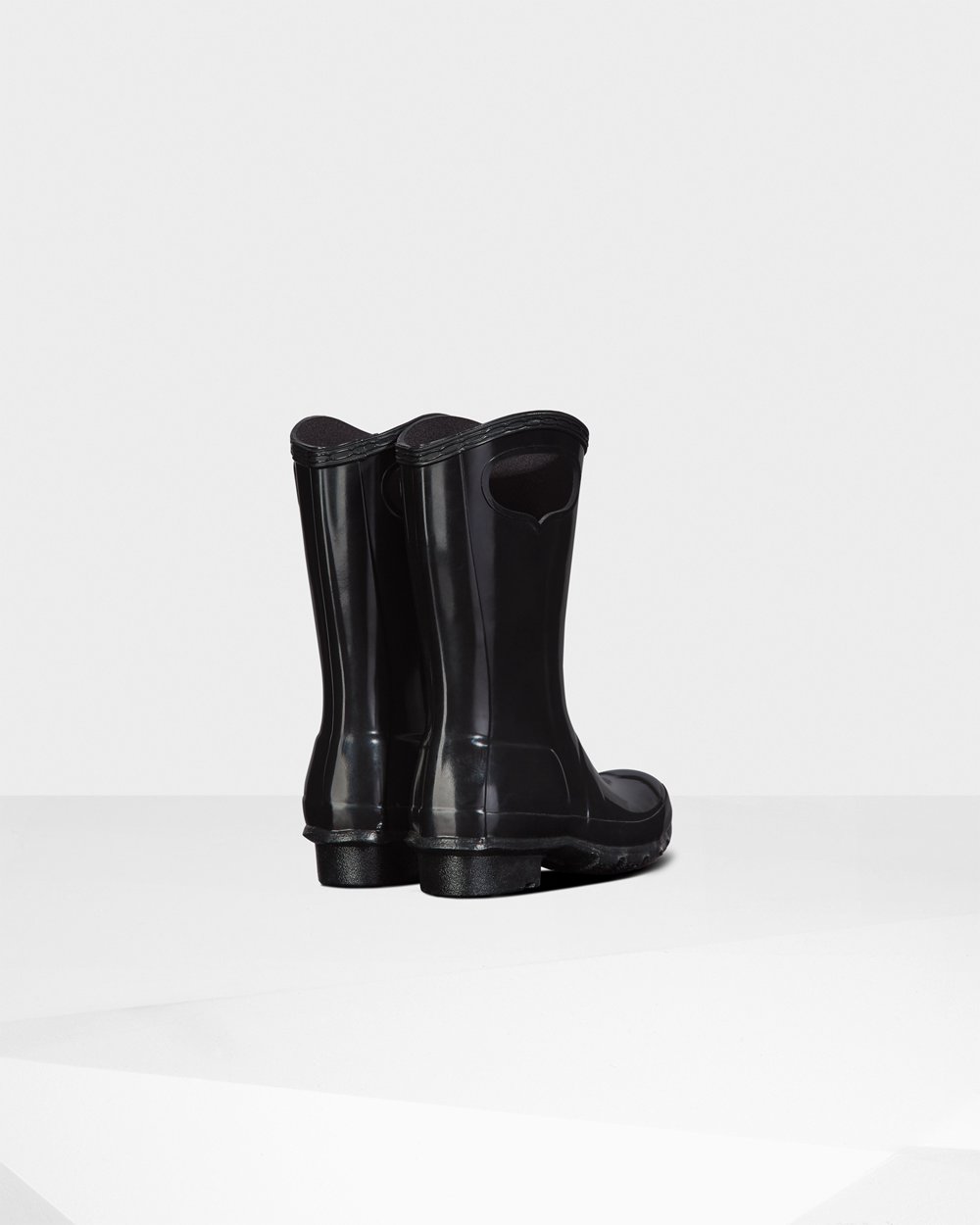 Botas De Agua Original Big Grab Handle Gloss Hunter Niños - Negros - 719304TVY